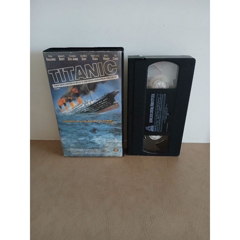 Fita Vhs Titanic - Catherine Zeta Jones - Raridade