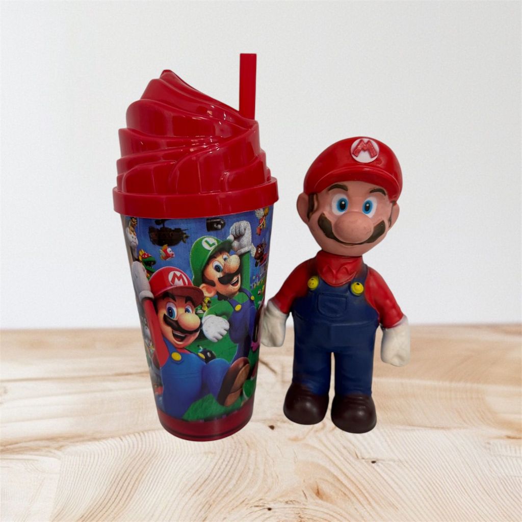 Kit Copo Acrilico Chantily  + Boneco M.Bros em Oferta na Shopee