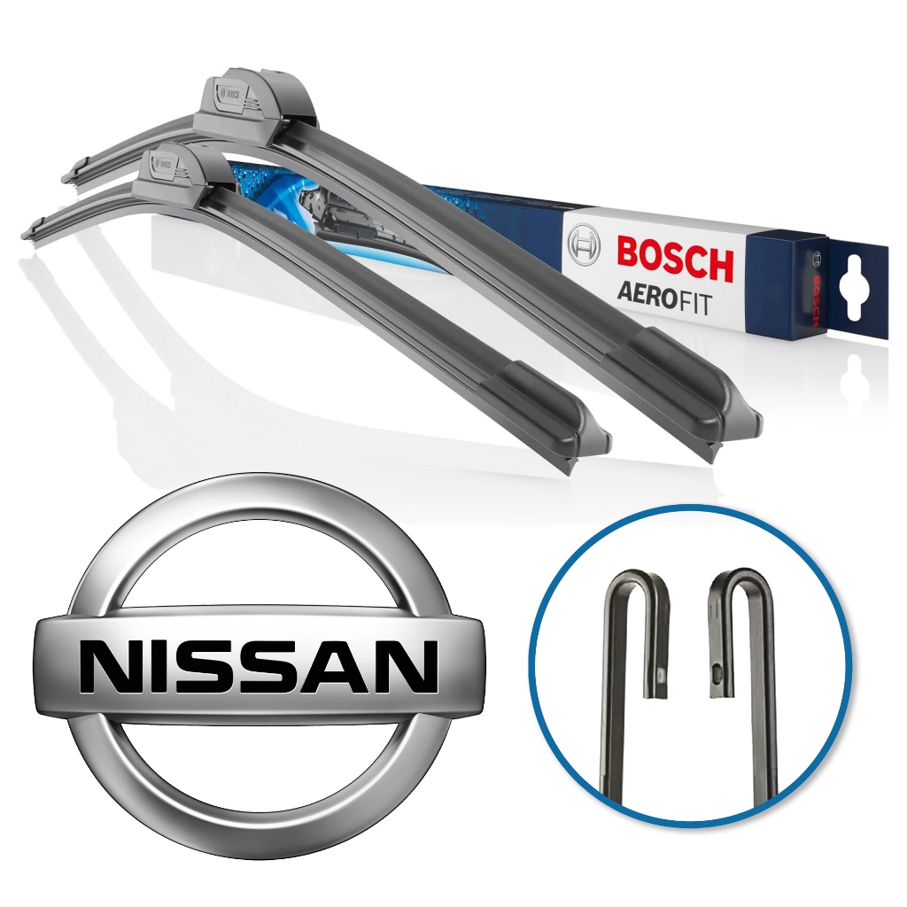 Par de Palheta Limpador de Parabrisa Aerofit Grancho Original Bosch Nissan em Oferta na Shopee