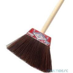 Kit com 2 - Vassoura de Piaçava Chapa Reforçada com cabo em Oferta na Shopee