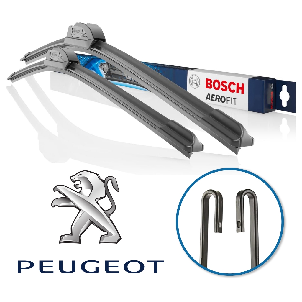 Par de Palheta Limpador de Parabrisa Aerofit Grancho Original Bosch Peugeot em Oferta na Shopee