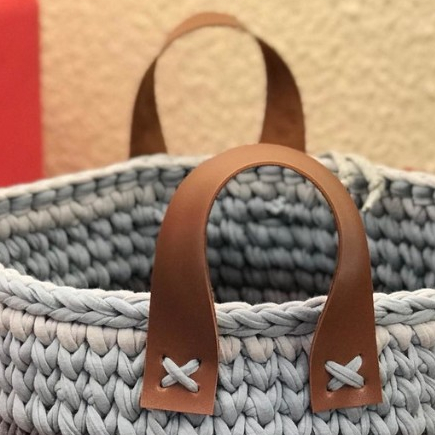 10 Alças Porta Vinho - Bolsa - Cesto Crochê - Vários tamanhos