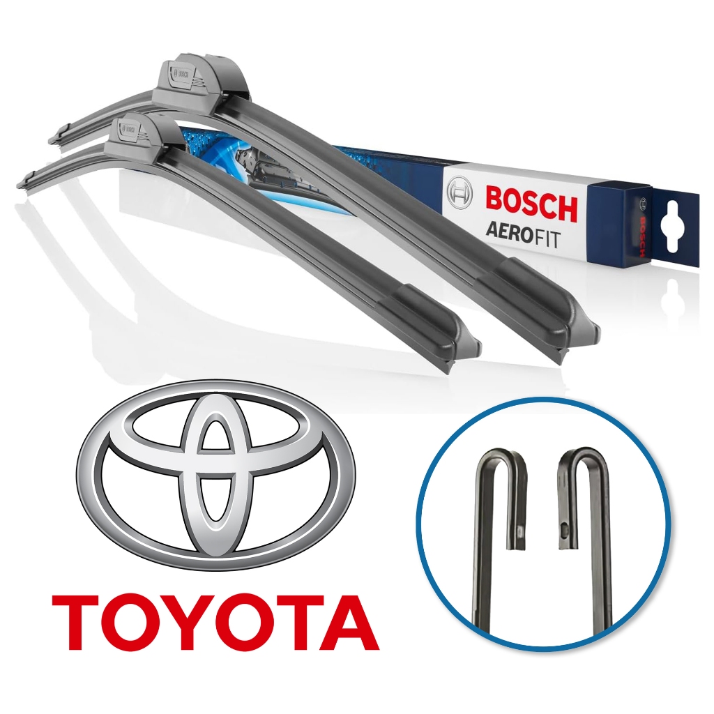 Par de Palheta Limpador de Parabrisa Aerofit Gancho Original Bosch Toyota em Oferta na Shopee