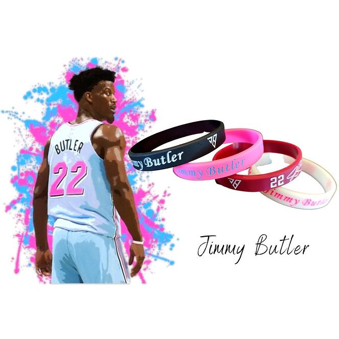 1 Pulseira de silicone Jimmy Butler miami heat basquete astro