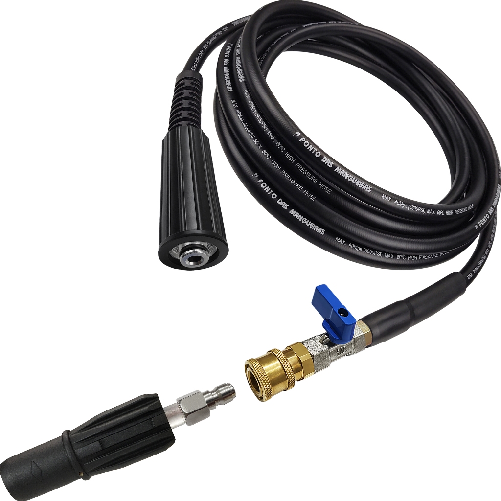 Bico Curto Registro Engate Rápido Mangueira Compatível Lavadora Goodyear GY HP 7160
