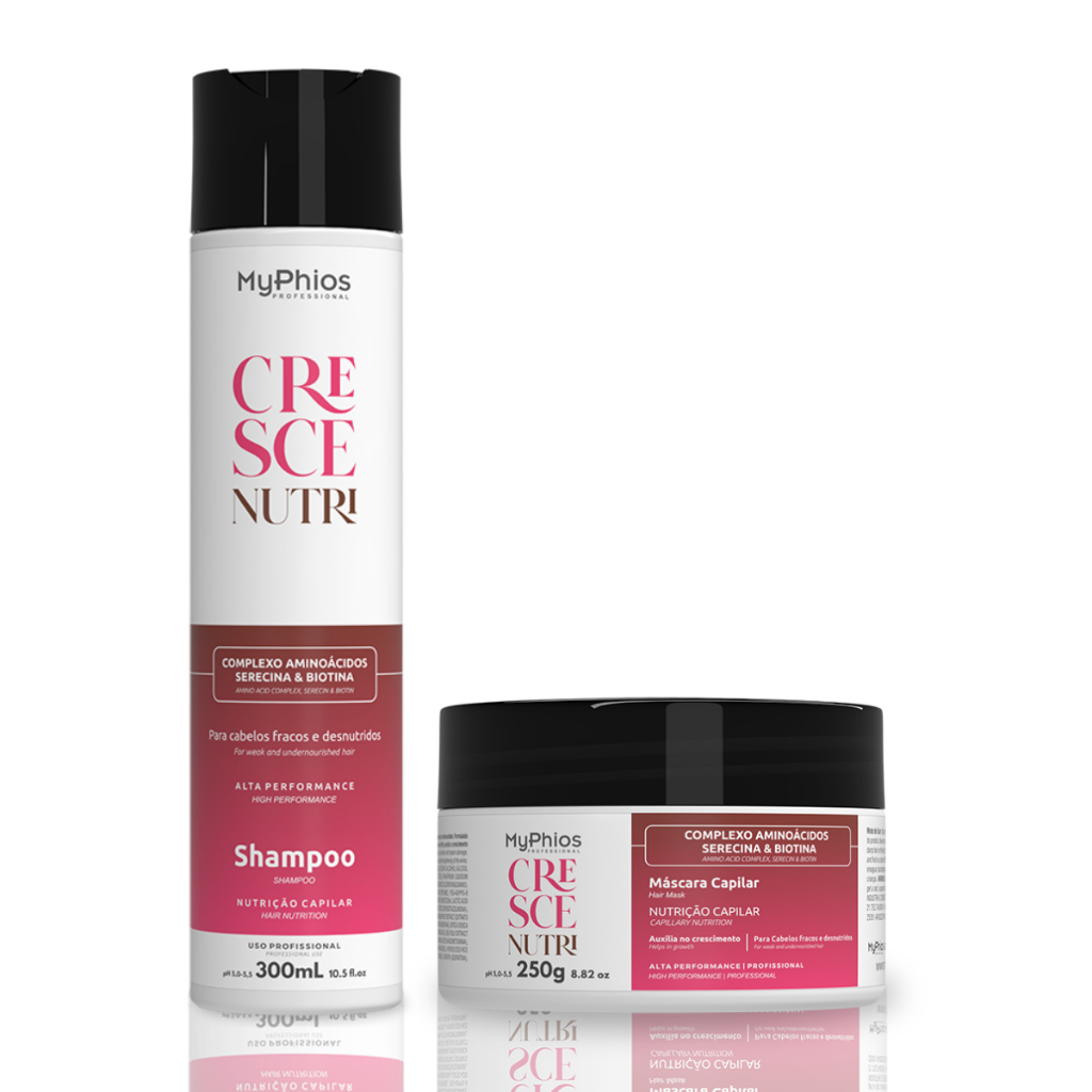 Kit Shampoo e Máscara Cresce Nutri - MyPhios