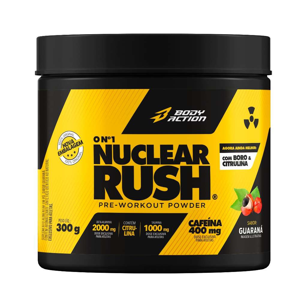 Pré Treino Nuclear Rush 300g Bodyaction - Health