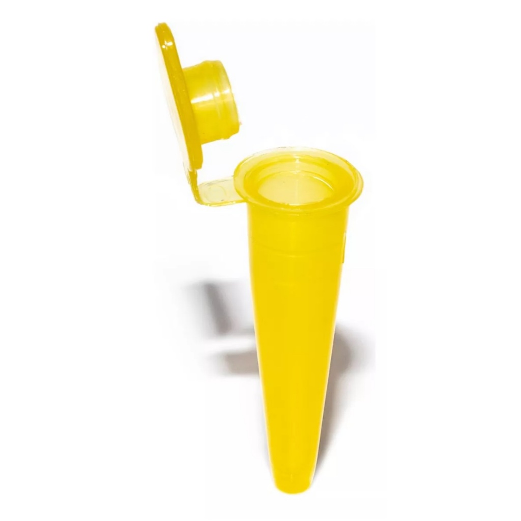 Microtubo Eppendorf Capsula Pino 0,38 Ml AMARELO C/1000