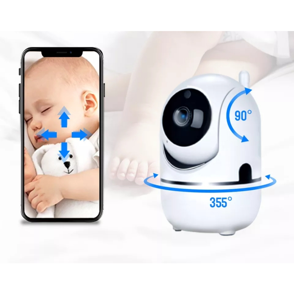 Câmera Baba Eletrônica Com Visão Noturna e audio Wifi App Yoosee