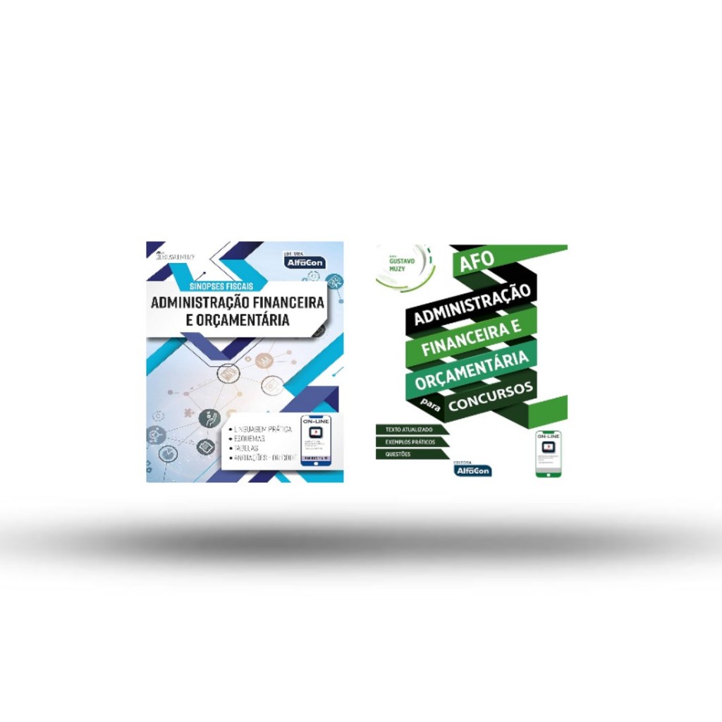 2 Livros AlfaCon: Administração Financeira Orçamentária