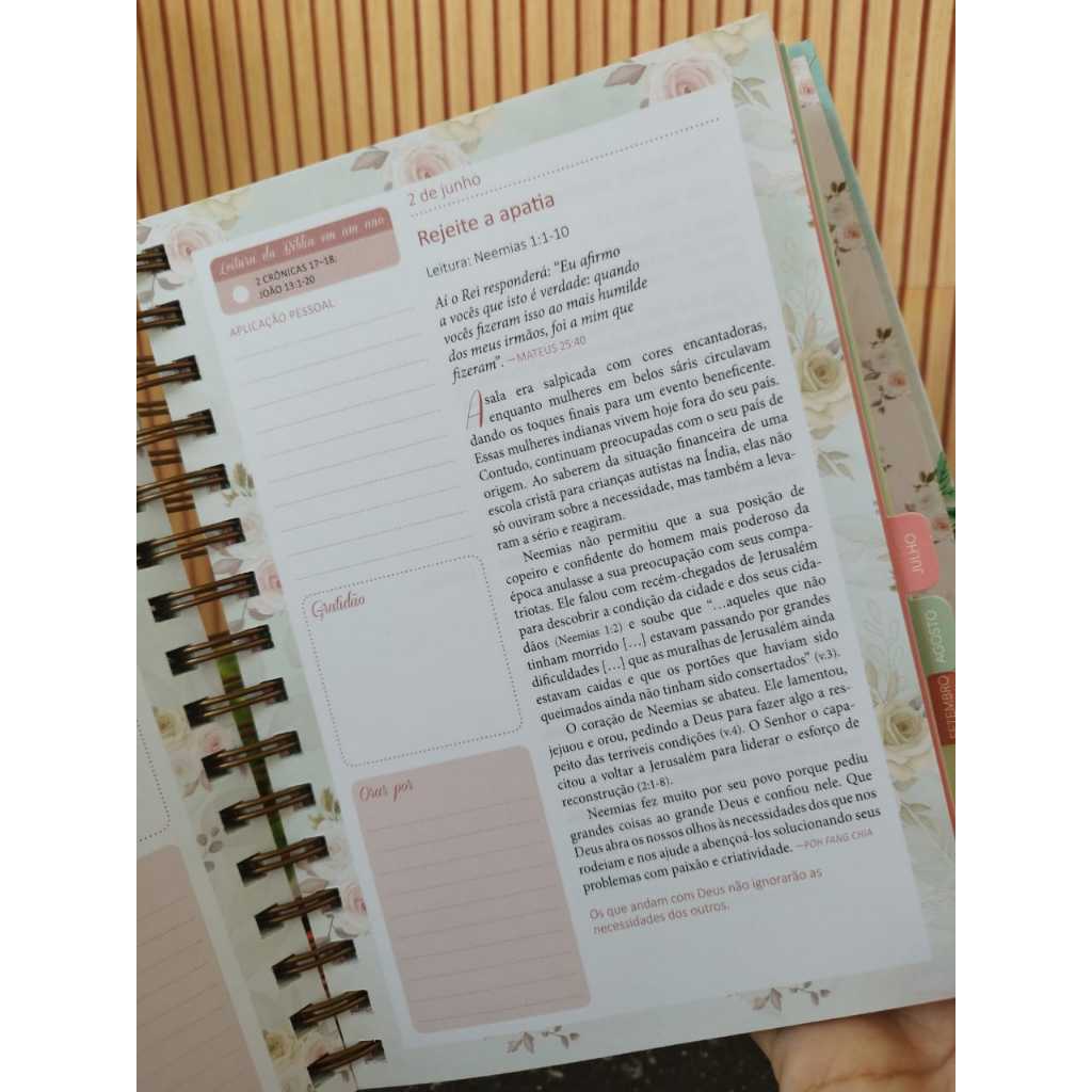 Meu Plano com Deus | Planner Permanente | Coração Puro | Capa Dura Espiral · foto 2