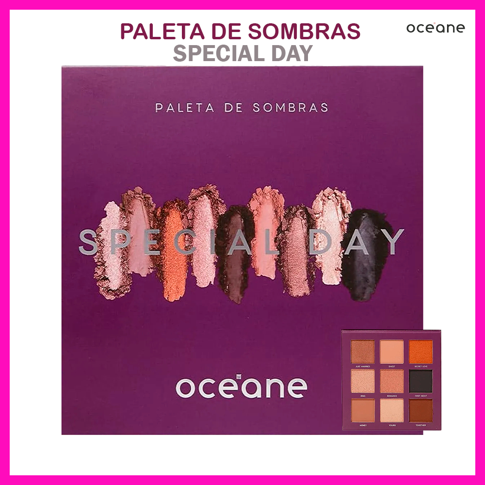 Océane Paleta de Sombras Special Day Purple 28g (Inspirada nas ocasiões mais importantes das nossas vidas)
