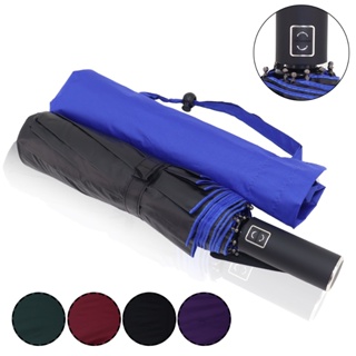 Guarda Chuva Automático Grande Reforçado Com Armação de Alumínio e Fibra de Vidro Com Proteção Solar Blackout Sombrinha em Oferta na Shopee