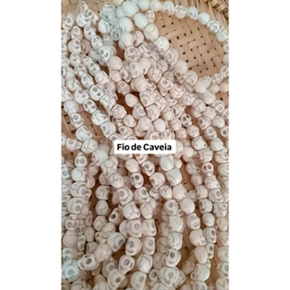 FIO DE CAVEIRA P PASSANTE  ( 36 unidades ) BRANCA PARA GUIAS E BRAJAR em Oferta na Shopee