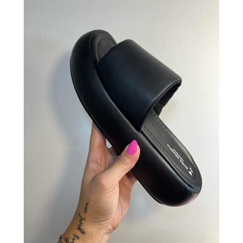 TAMANCO Sandália Feminina Lumiss Plataforma Confortável Blogueira Salto Alto Grosso Meia Pata Anabela Fashion