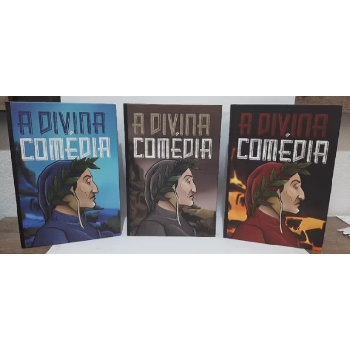 Livros A Divina Comedia Capa Dura - Dante Alighieri - Paraíso Purgatório e Inferno - Principis