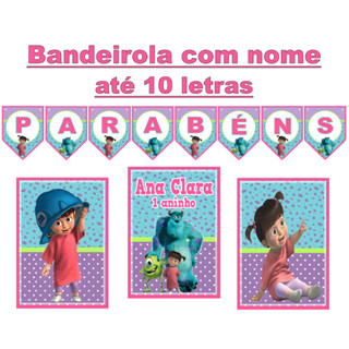 kit só um bolinho / 1 bandeirola + 3 pôsteres de parede em Oferta na Shopee