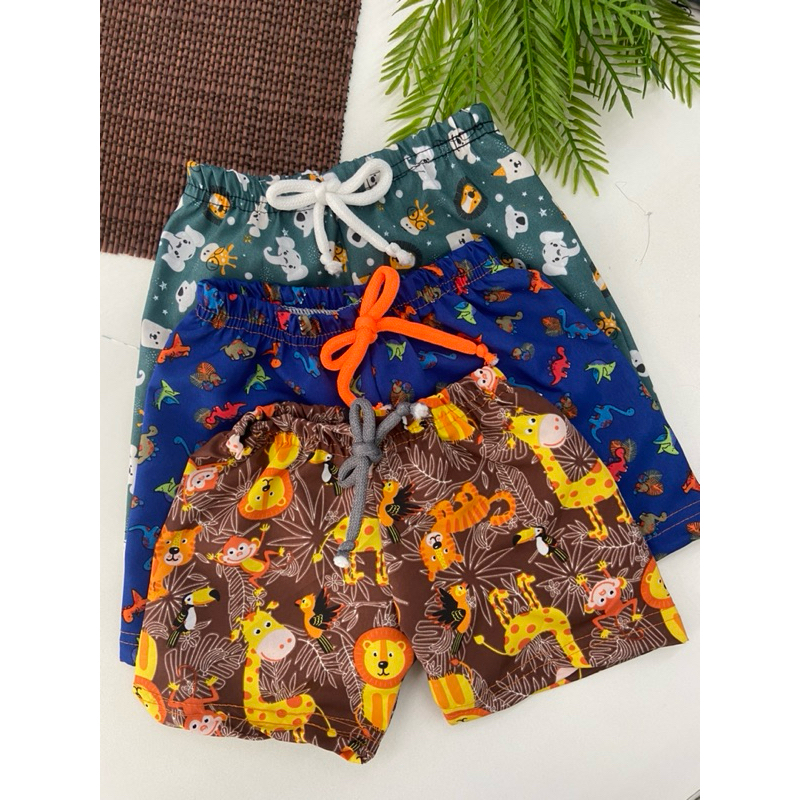 kit com 5 bermudas para bebê tactel ou moletom verão 2025/tendencia baby em Oferta na Shopee