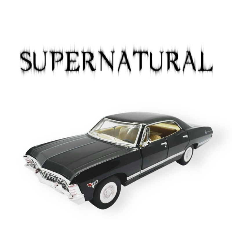 Miniatura Impala 1967 Supernatural 1:43 Carrinho Coleção Metal