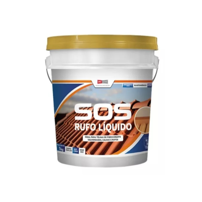 Sos Telhas Elastment Rufo Líquido Furo Trinca 3,6kg Branca em Oferta na Shopee