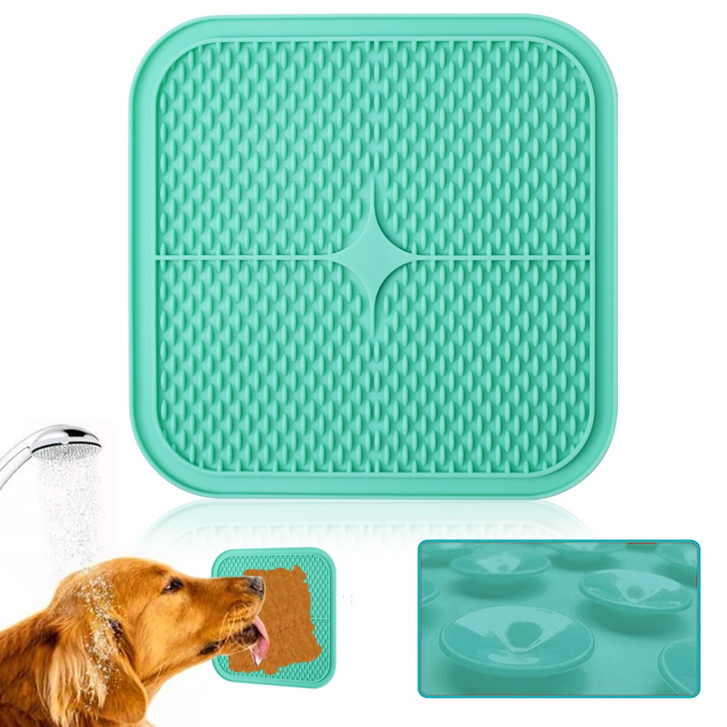 Comedouro Interativo Tapete Lambedor para Ração Úmida, Cachorros e Gatos – Diversão e Estímulo Pet