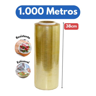 Bobina Plastico Rolo Filme Pvc 38x1000 M em Oferta na Shopee