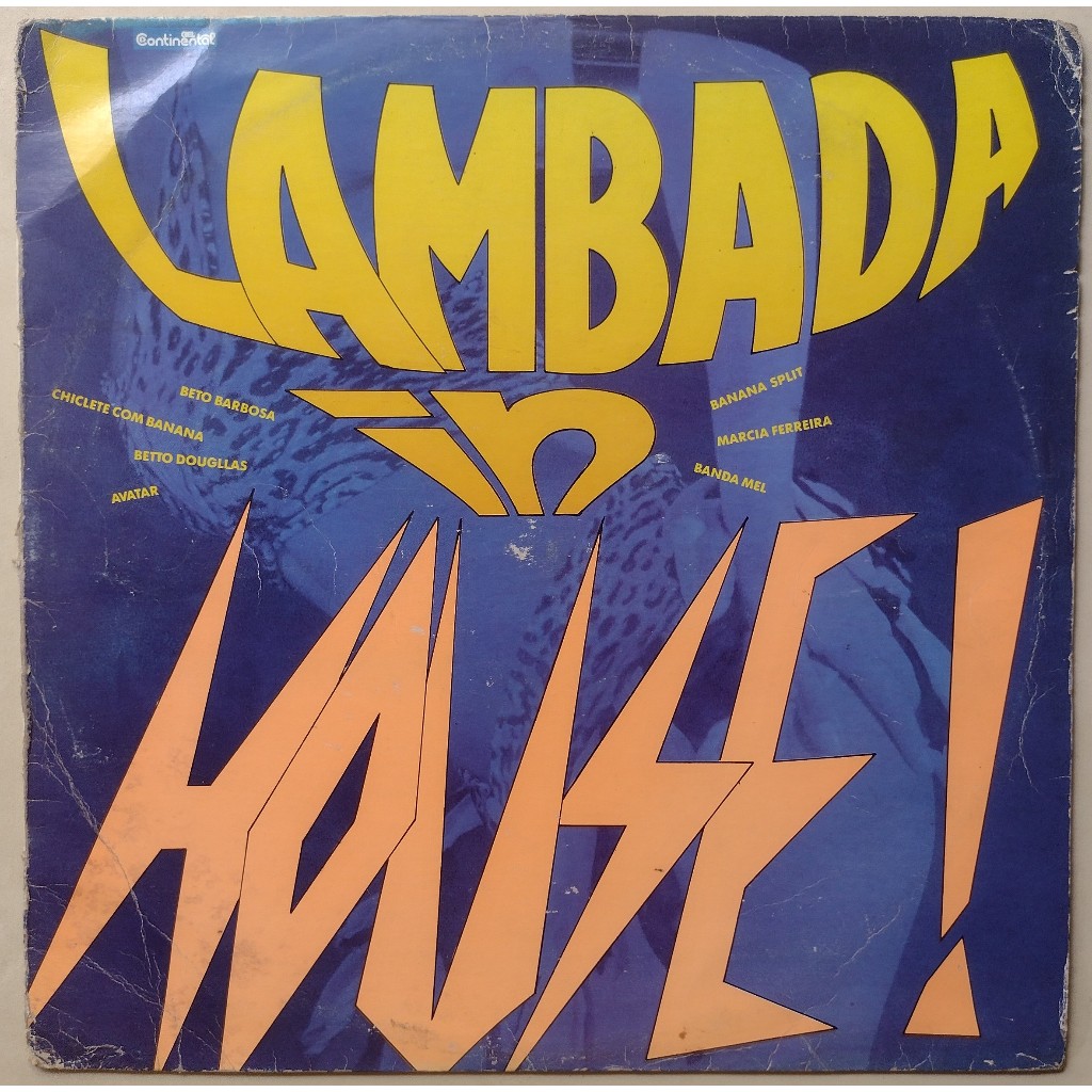 LP LAMBADA IN HOUSE 1990 BETO BARBOSA BANDA MEL HOUSE MIX VINIL