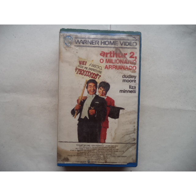 Fita Vhs Arthur 2 O Milionario Arruinado Original Legendado ( avaria capa )