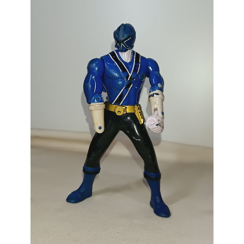 Boneco Power Ranger Samurai Azul Bandai 2012 Para Restaurar Colecionável leia a descrição