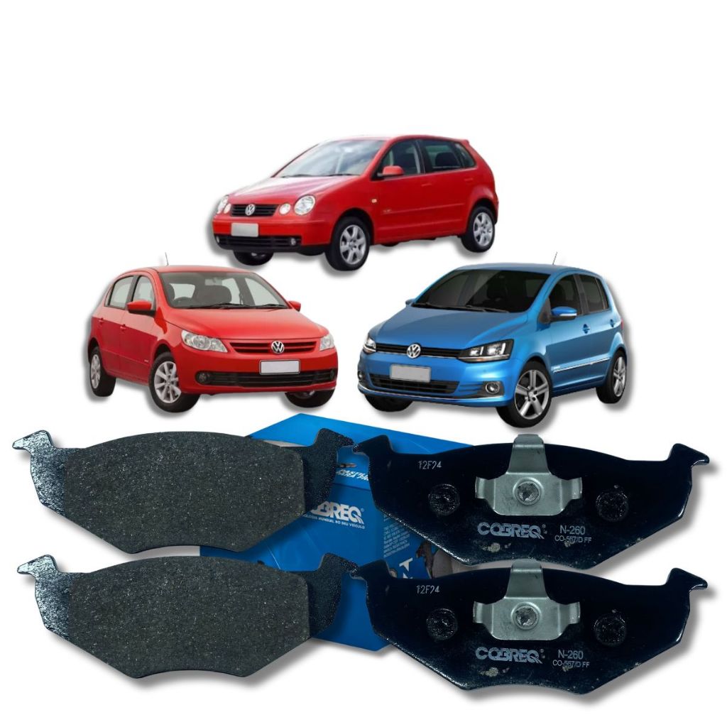 Pastilha Freio Cobreq Vw Fox Gol Polo Saveiro Voyage 1.0 1.6