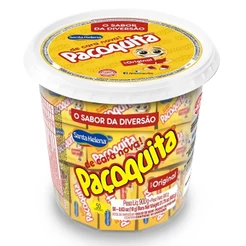Paçoca Quadrada Pacoquita Embalada 900g Pote C/50 Unidades Santa Helena