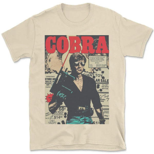 Camiseta Vintage Unissex Stallone Cobra Sylvester Stallone A264