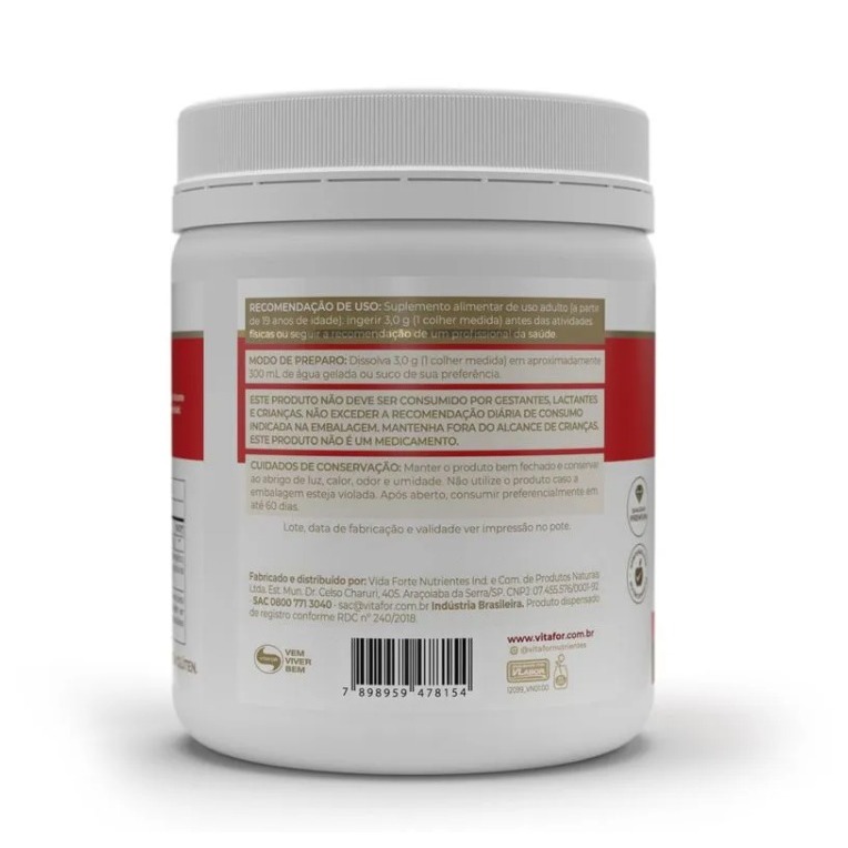 CREATINE PURA 300G - VITAFOR — imagem 2 de 2