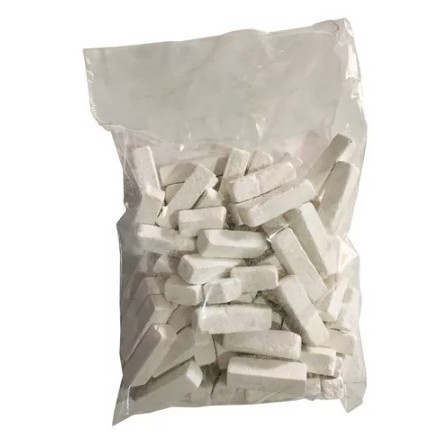 Giz Branco Para Tacos de Sinuca / Bilhar - 1/2Kg