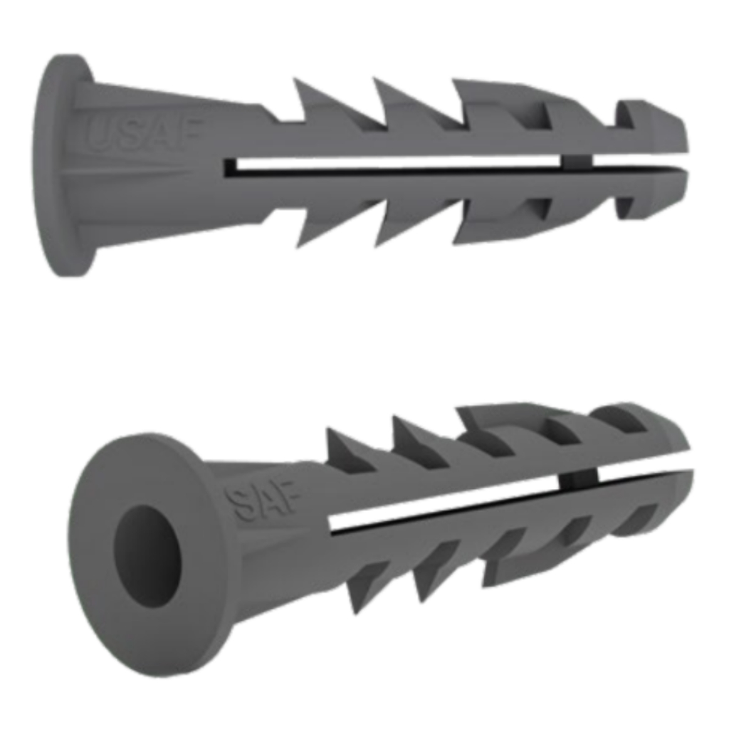 Kit 1000 Buchas 8mm Com Aba Anel Para Fixação Parede