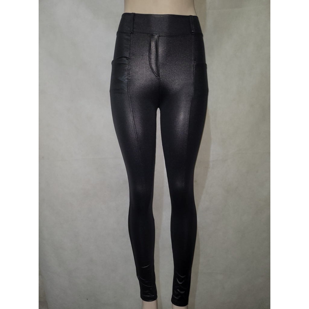 Leg legging preta cirré veste entre PP e P com bolsos usado bom estado