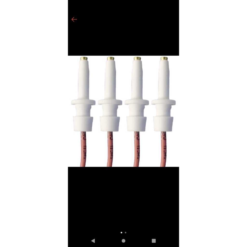kit  velas + mola eletrodos acendedores para fogao continenetal mabe luna