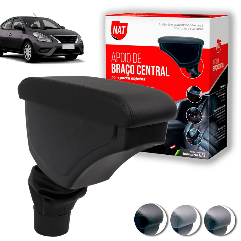 Apoio de Braço Versa Ano 2012 Até 2020 C/ Porta Objeto em Oferta na Shopee