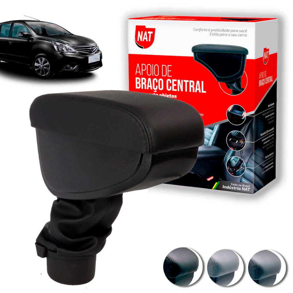 Apoio de Braço Livina 2009 Até 2014 C/ Porta Objeto em Oferta na Shopee