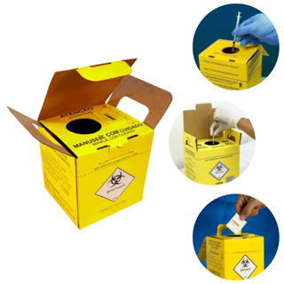 Caixa Coletora Para Material Perfuro Cortante 1,5 Litros Descarpack em Oferta na Shopee