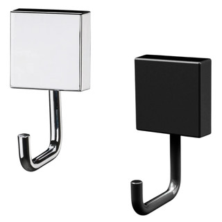 Gancho Multiuso Organizador Porta Toalha Ou Cabide Cromado e Preto em Oferta na Shopee