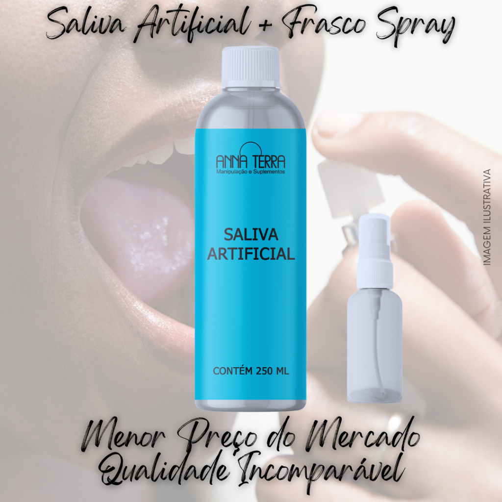 Saliva Artificial 250ml + Frasco Spray 30ml