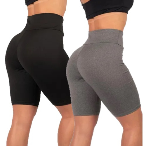Bermuda Ciclista Legging Suplex Feminina Shorts Cós Alto Fitness Academia Ginástica