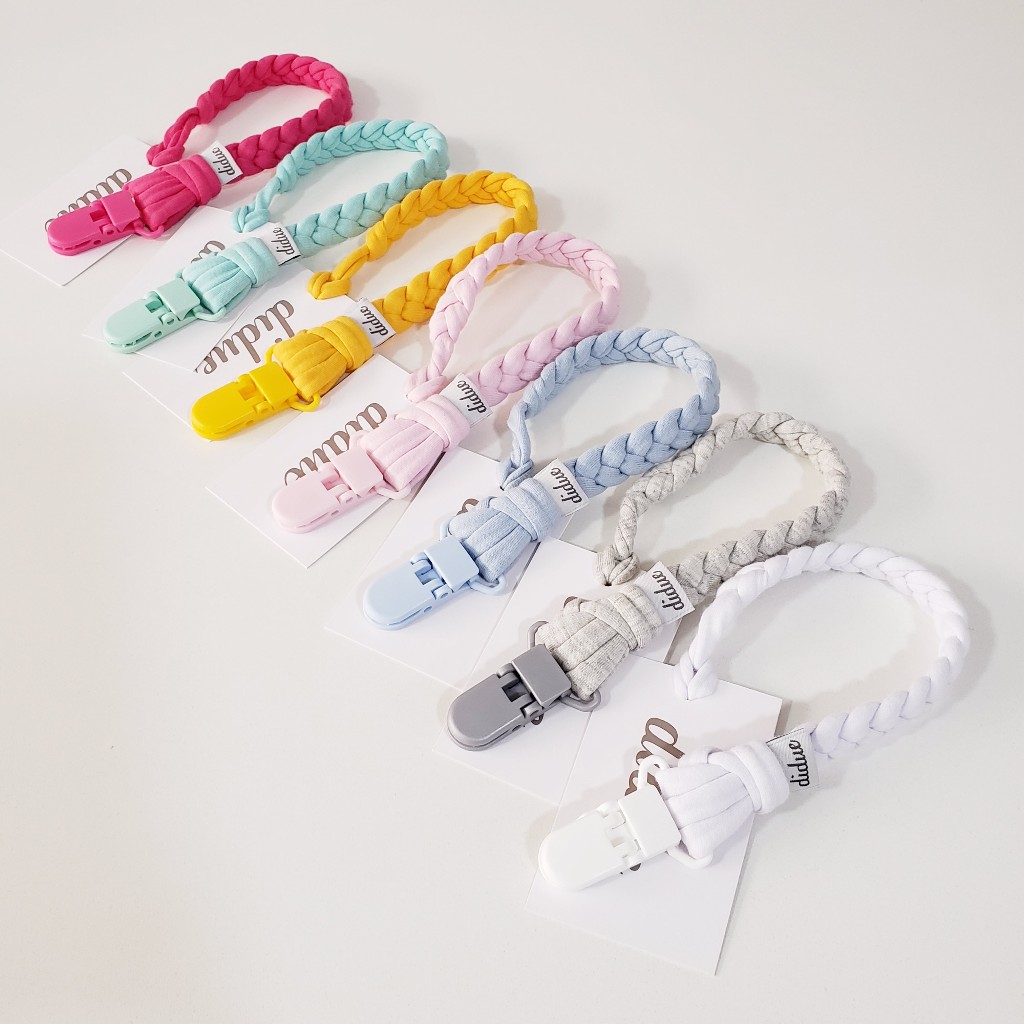 Prendedores de chupeta para bebê [Linha Premium] 100% algodão – Didue