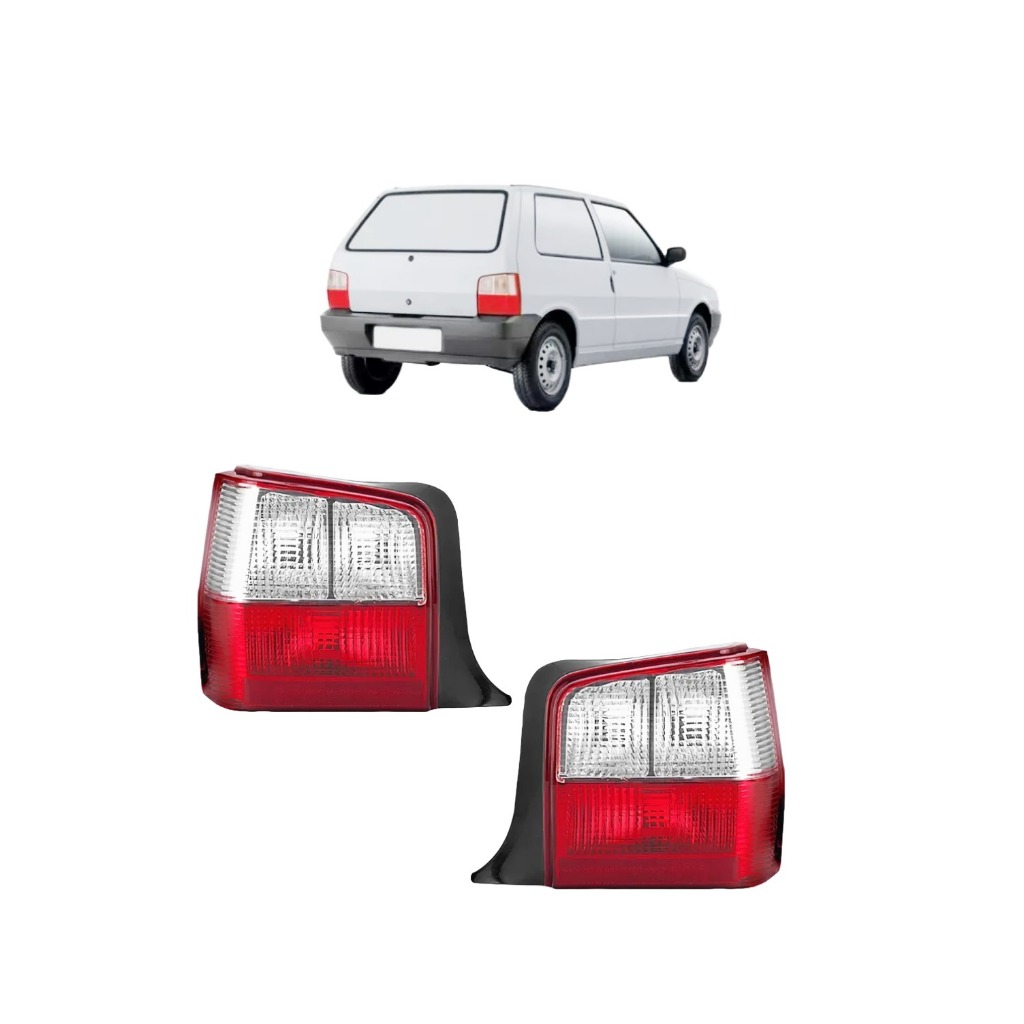 Par Da Lanterna Traseira Fiat Uno 2004 2005 2006 2007 2008 2009 2010 2011 Bicolor