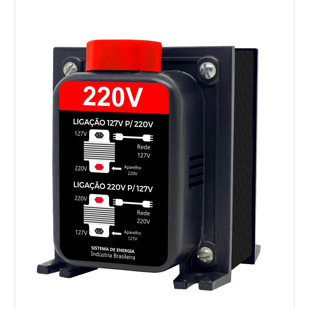 Transformador 2000va Geladeira , Ventilador 220v p/ 127v ou 127v p/ 220v