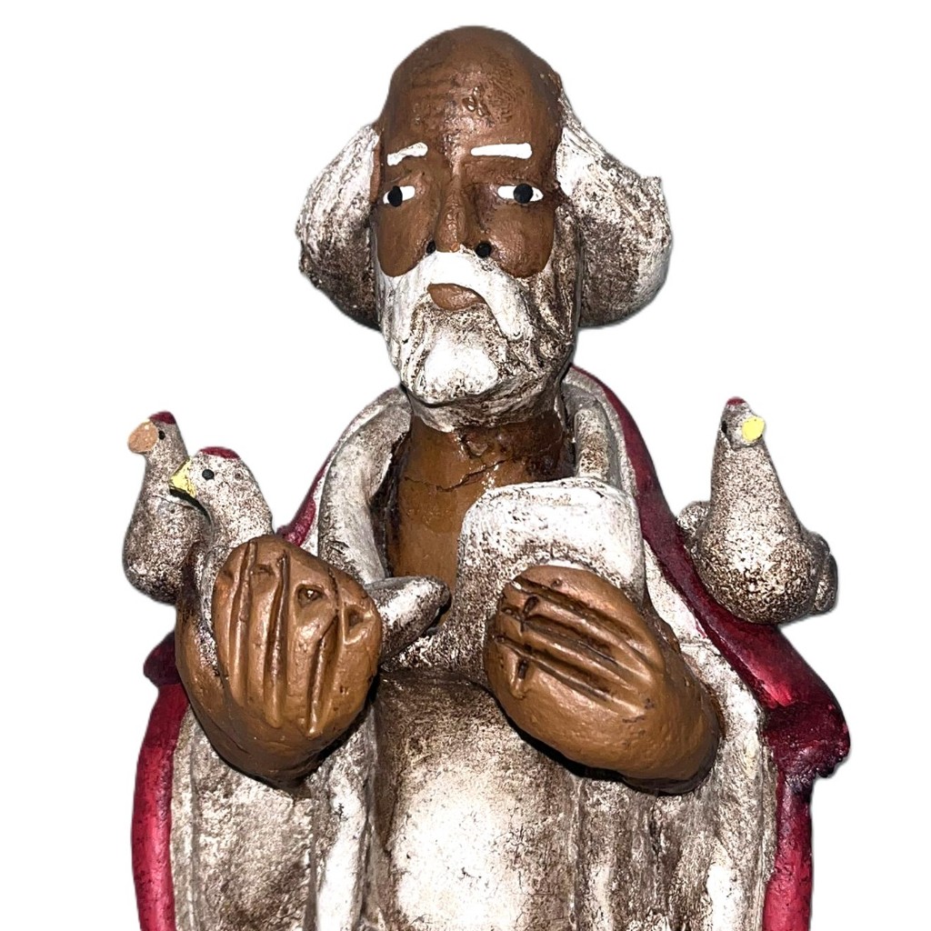 Estatueta Imagem São Francisco De Assis Arte Sacra 26 Cms