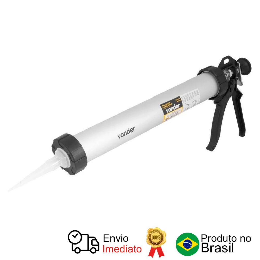 Aplicador Tubular Silicone 600 Ml Vonder em Oferta na Shopee