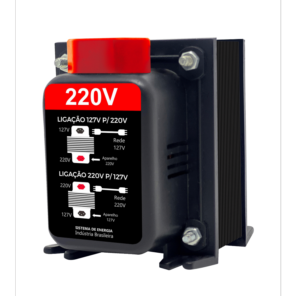 Auto Transformador Conversor 1010va Bivolt Voltagem 110 Para 220v E 220 Para 110..