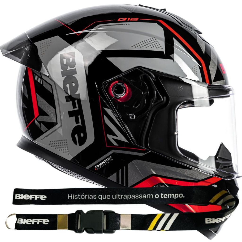 Capacete Bieffe B-12 phanton Masculino Feminino Com Easy Fit B12 Perfeito para quem Utiliza Tambem Oculos De Grau